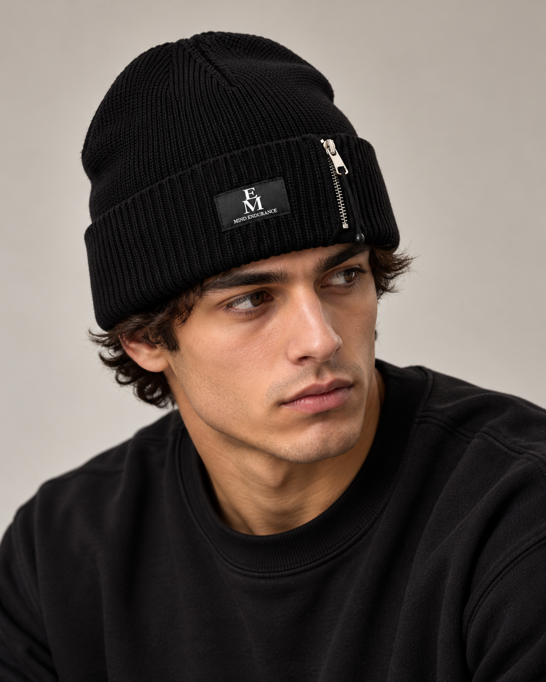 Mind Endurance | Signature Cotton Zipper Beanie