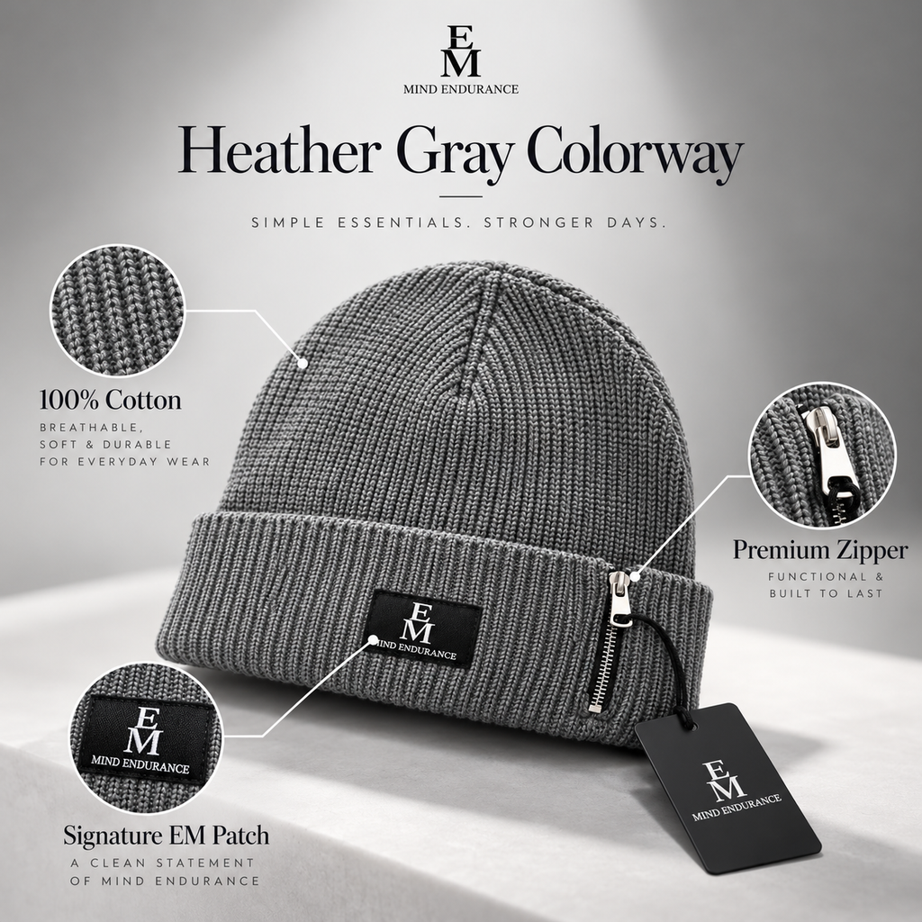 Mind Endurance | Signature Cotton Zipper Beanie